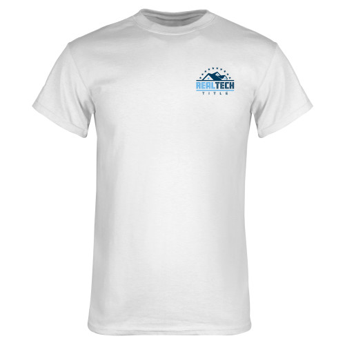 White T Shirt-Real Tech Title
