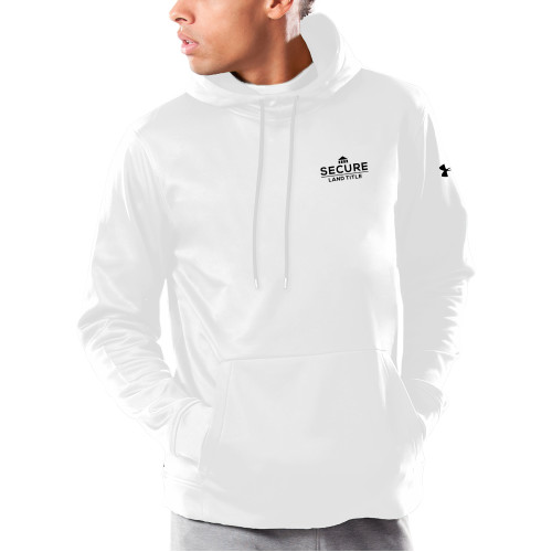 Under Armour White Armour Fleece Hoodie-Secure Land Title