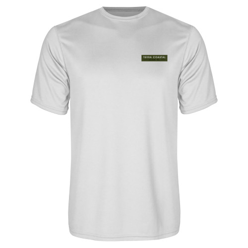 White Performance Tee-Terra Coastal Escrow