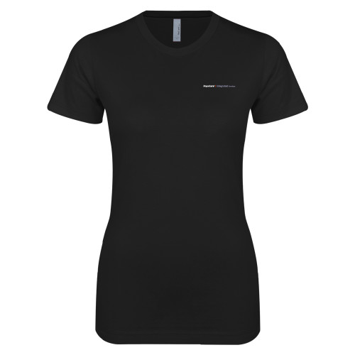 Next Level Womens Black Boyfriend Tee-Anywhere Integrated Services Horizontal