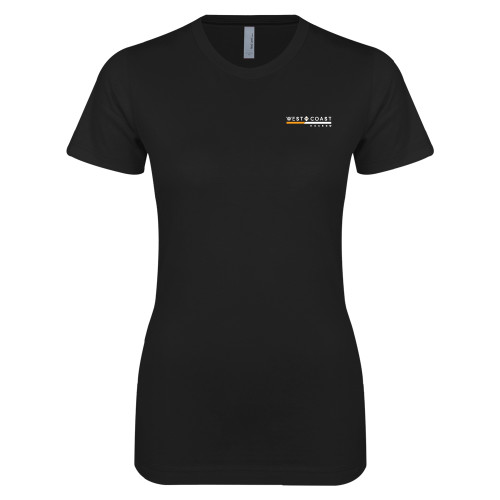 Next Level Womens Black Boyfriend Tee-West Coast Escrow Horizontal