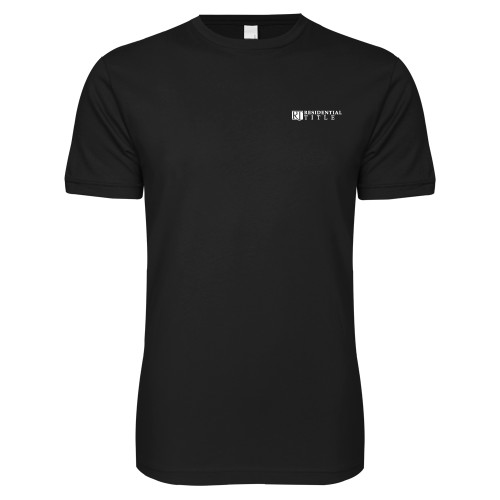 Next Level Black SoftStyle T Shirt-Residential Title Agency