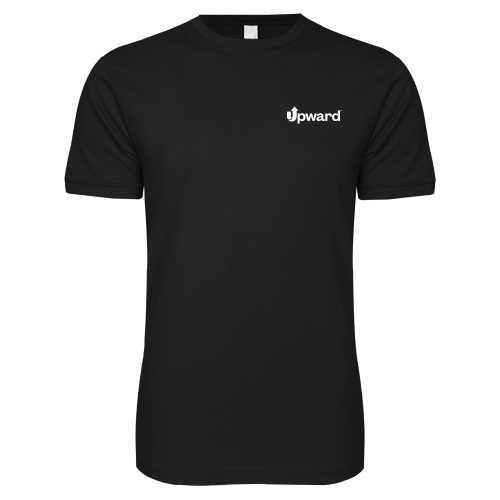Next Level Black SoftStyle T Shirt-Upward Title Company