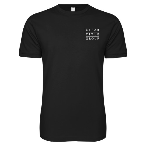 Next Level Black SoftStyle T Shirt-Clear Title Group
