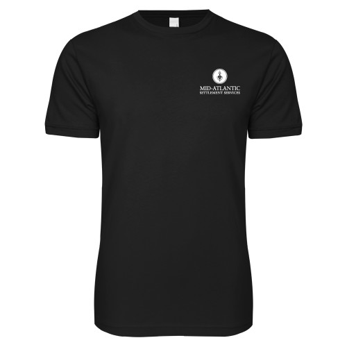 Next Level Black SoftStyle T Shirt-Mid-Atlantic Settlement Services