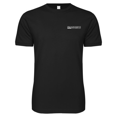 Next Level Black SoftStyle T Shirt-Progressive Title