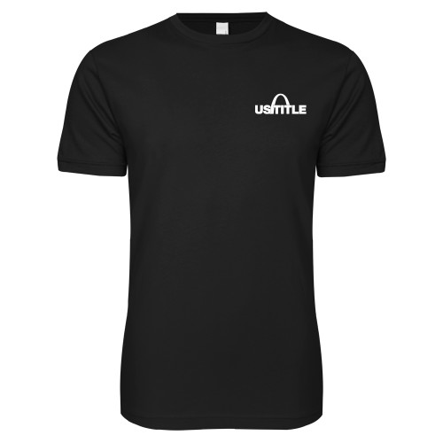 Next Level Black SoftStyle T Shirt-US Title