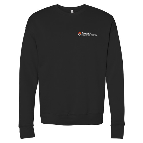 Bella + Canvas Black Fleece Crew-Anywhere Insurance Agency