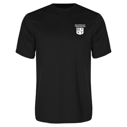 Black Performance Tee-Guardian Transfer Vertical