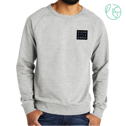 Allmade Light Grey Organic French Terry Crewneck Sweatshirt-Clear Title Group