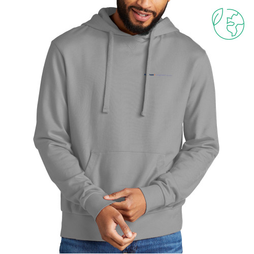 Allmade Light Grey Organic French Terry Pullover Hoodie-Anywhere Integrated Services Horizontal