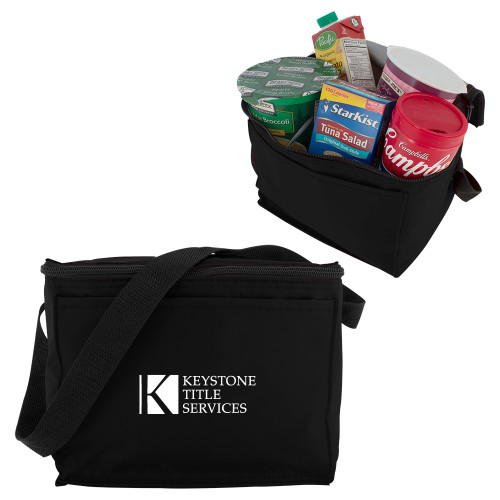 Six Pack Black Cooler-Keystone Title Services