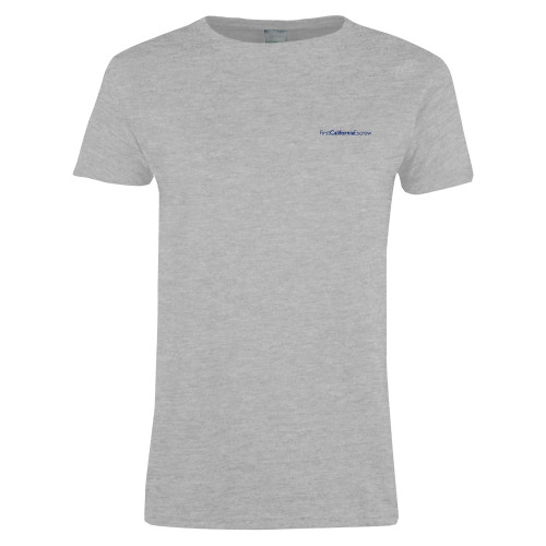 Womens Grey Short Sleeve Tee-First California Escrow