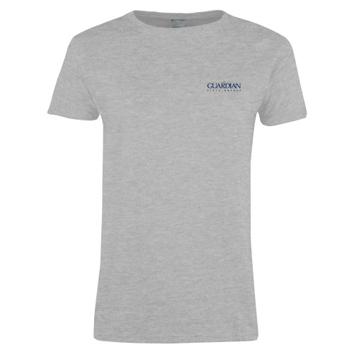 Womens Grey Short Sleeve Tee-Guardian Title Agency