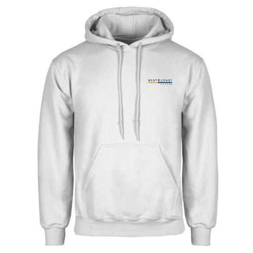 White Fleece Hoodie-West Coast Escrow Horizontal