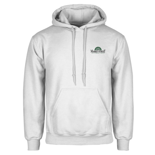 White Fleece Hoodie-Market Street Settlement Group