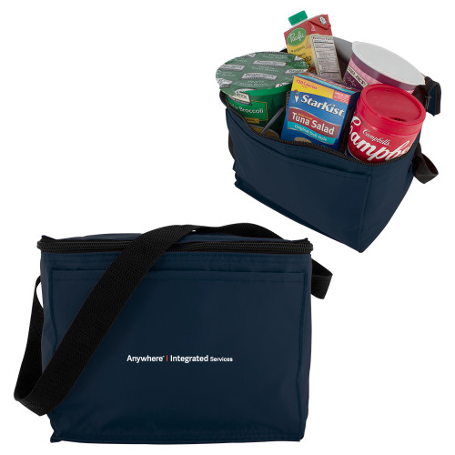 Six Pack Navy Cooler-Anywhere Integrated Services Horizontal