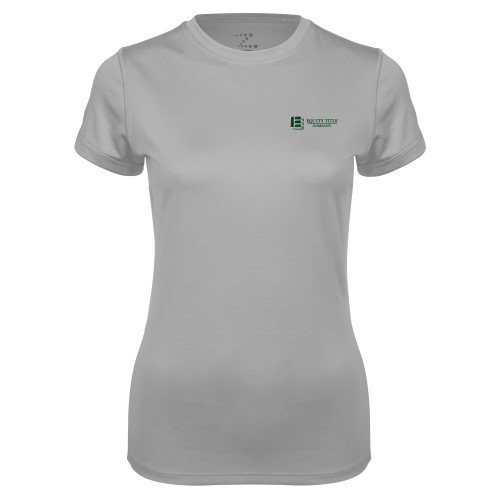 Womens Grey Performance Short Sleeve Tee-Equity Title Company