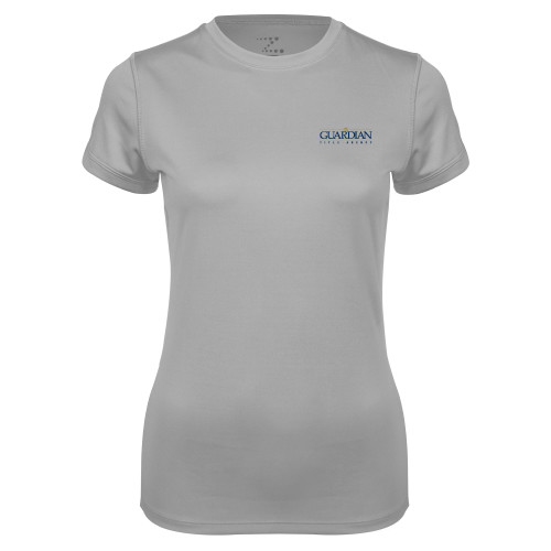 Womens Grey Performance Short Sleeve Tee-Guardian Title Agency