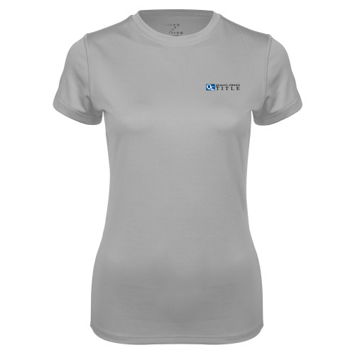 Womens Grey Performance Short Sleeve Tee-Quality Choice Title