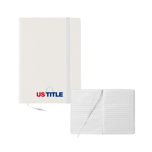 5x7 White Hard Cover Journal-US Title
