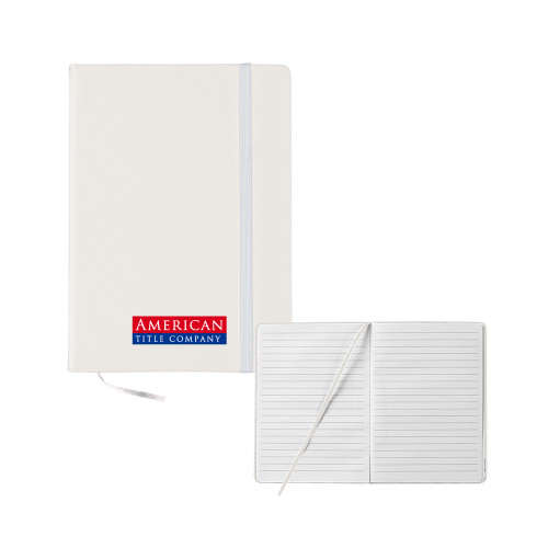 5x7 White Hard Cover Journal-American Title Company