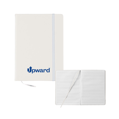 5x7 White Hard Cover Journal-Upward Title Company