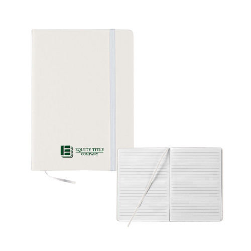 5x7 White Hard Cover Journal-Equity Title Company