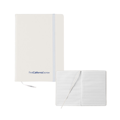 5x7 White Hard Cover Journal-First California Escrow