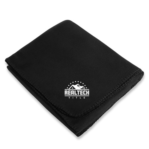 Black Arctic Fleece Blanket-Real Tech Title
