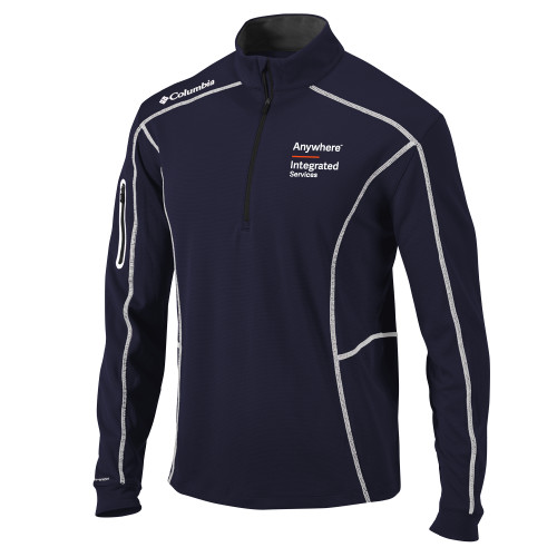 Columbia Navy Omni Wick Shotgun 1/4 Zip-Anywhere Integrated Services Vertical
