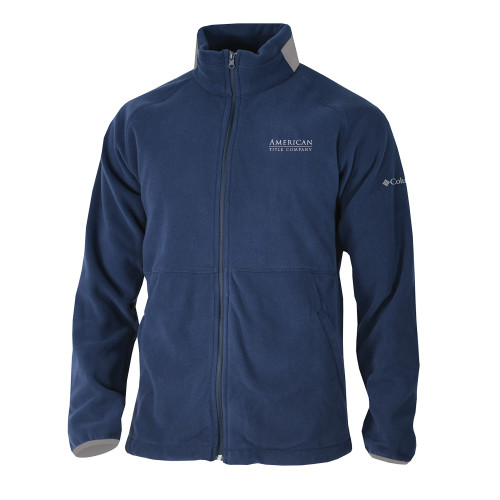 Columbia Navy Everest Ridge Fleece Full Zip Jacket-American Title Company