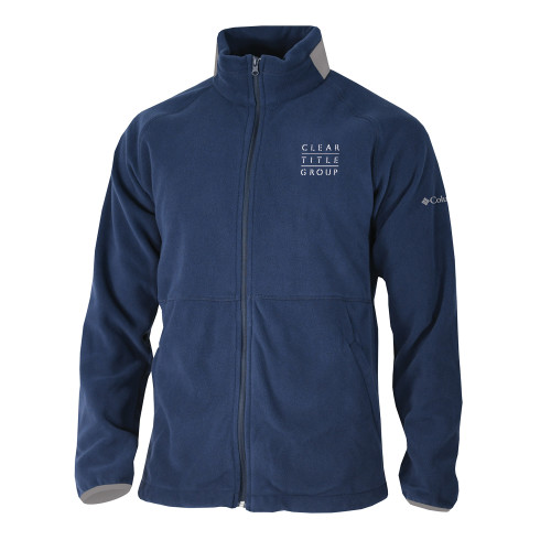 Columbia Navy Everest Ridge Fleece Full Zip Jacket-Clear Title Group