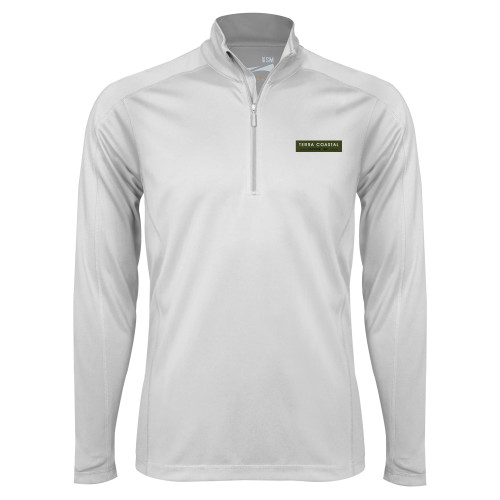 Syntrel White Interlock 1/4 Zip-Terra Coastal Escrow