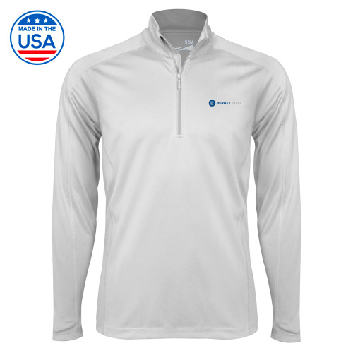 Syntrel White Interlock 1/4 Zip-Burnet Title