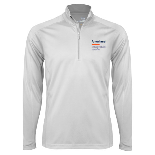 Syntrel White Interlock 1/4 Zip-Anywhere Integrated Services Vertical