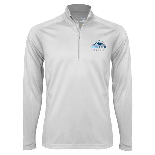 Syntrel White Interlock 1/4 Zip-Real Tech Title