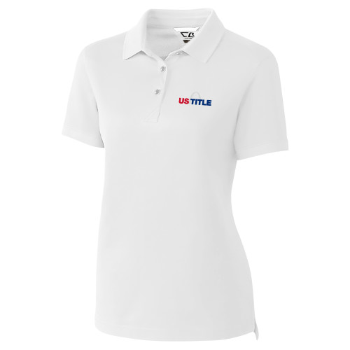 C&B Womens White Advantage Polo-US Title