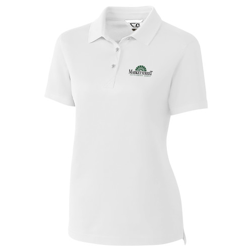 C&B Womens White Advantage Polo-Market Street Settlement Group