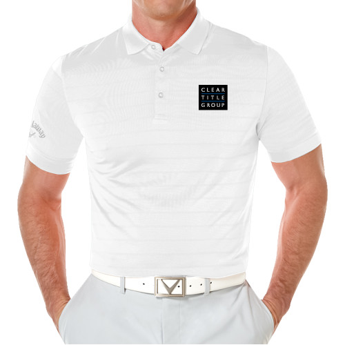 Callaway Opti Vent White Polo-Clear Title Group