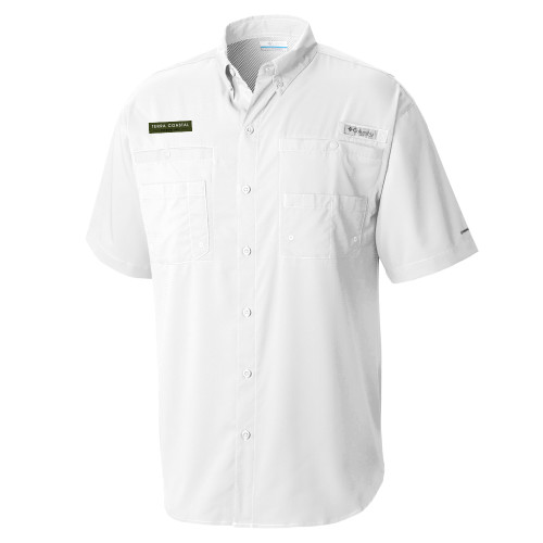 Columbia White Tamiami Performance Short Sleeve Shirt-Terra Coastal Escrow