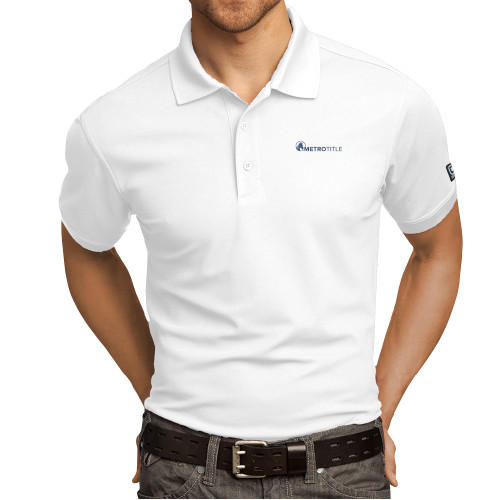 OGIO White Caliber 2.0 Polo-Metro Title