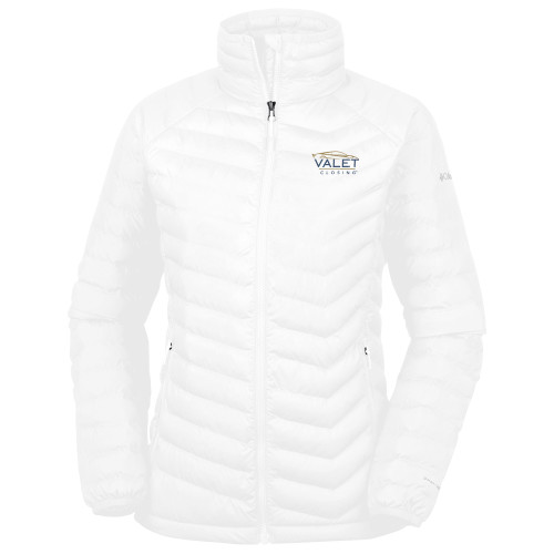 Columbia Womens White Powder Lite Jacket-Valet Closing
