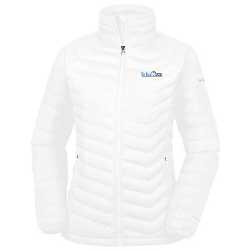 Columbia Womens White Powder Lite Jacket-Virtual Close