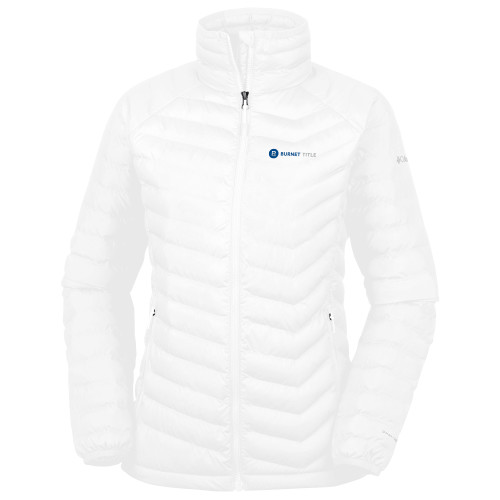 Columbia Womens White Powder Lite Jacket-Burnet Title