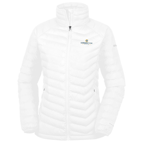 Columbia Womens White Powder Lite Jacket-Corner Stone Title Company