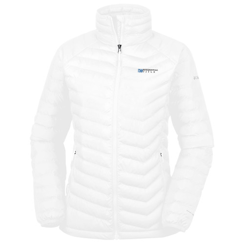 Columbia Womens White Powder Lite Jacket-Residential Title Agency