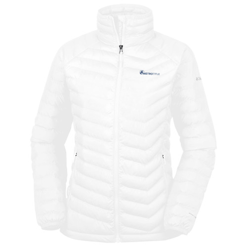 Columbia Womens White Powder Lite Jacket-Metro Title