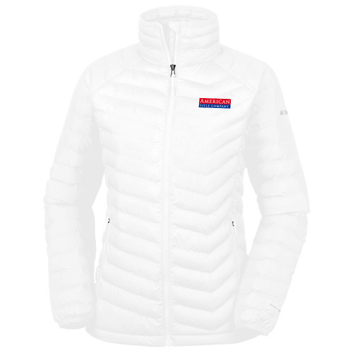 Columbia Womens White Powder Lite Jacket-American Title Company