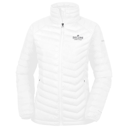 Columbia Womens White Powder Lite Jacket-Secure Land Title
